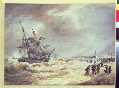 Rescue of a Crew at Gorleston by John Cantiloe Joy
